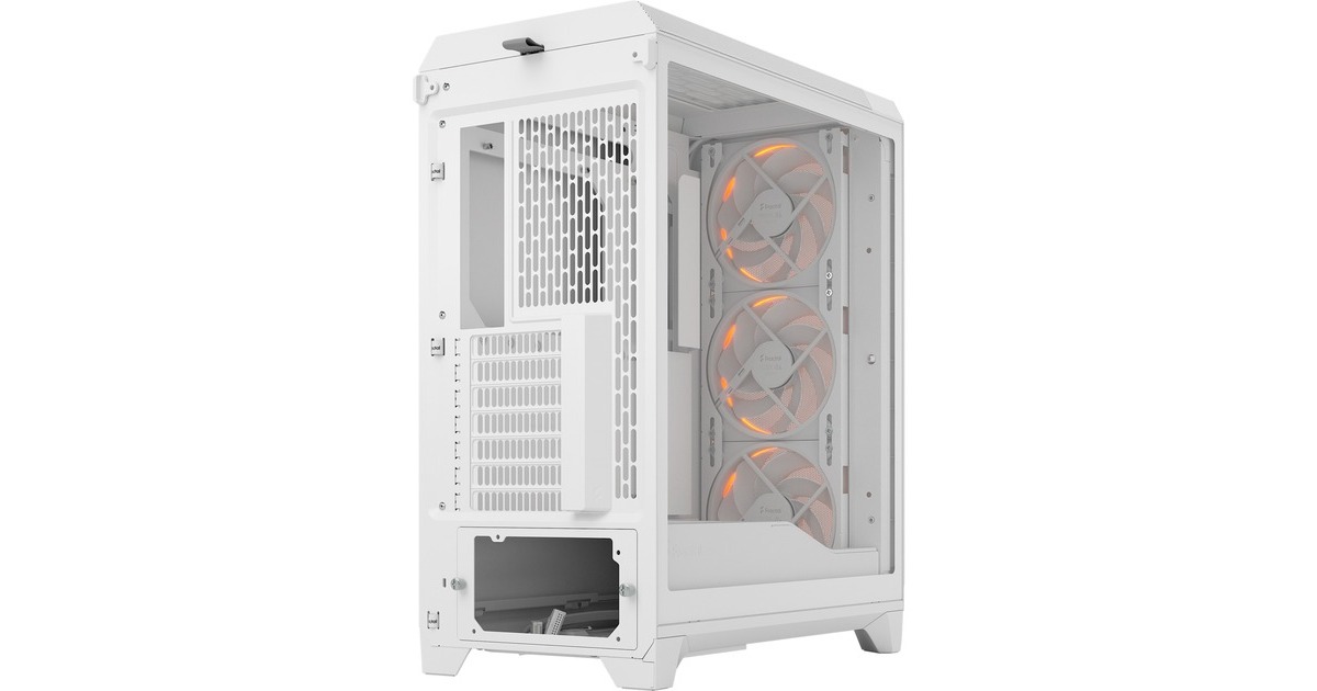 Fractal DesignMeshify 3 RGB midi tower behuizing  (Wit | 2x USB-A | 1x USB-C | RGB | Tempered Glass)