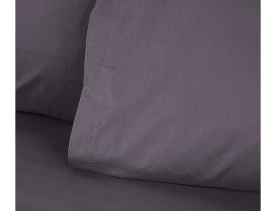 CONCEPT1 - Housse de couette Tonne 220x240cm 155 fils/cm gris foncé