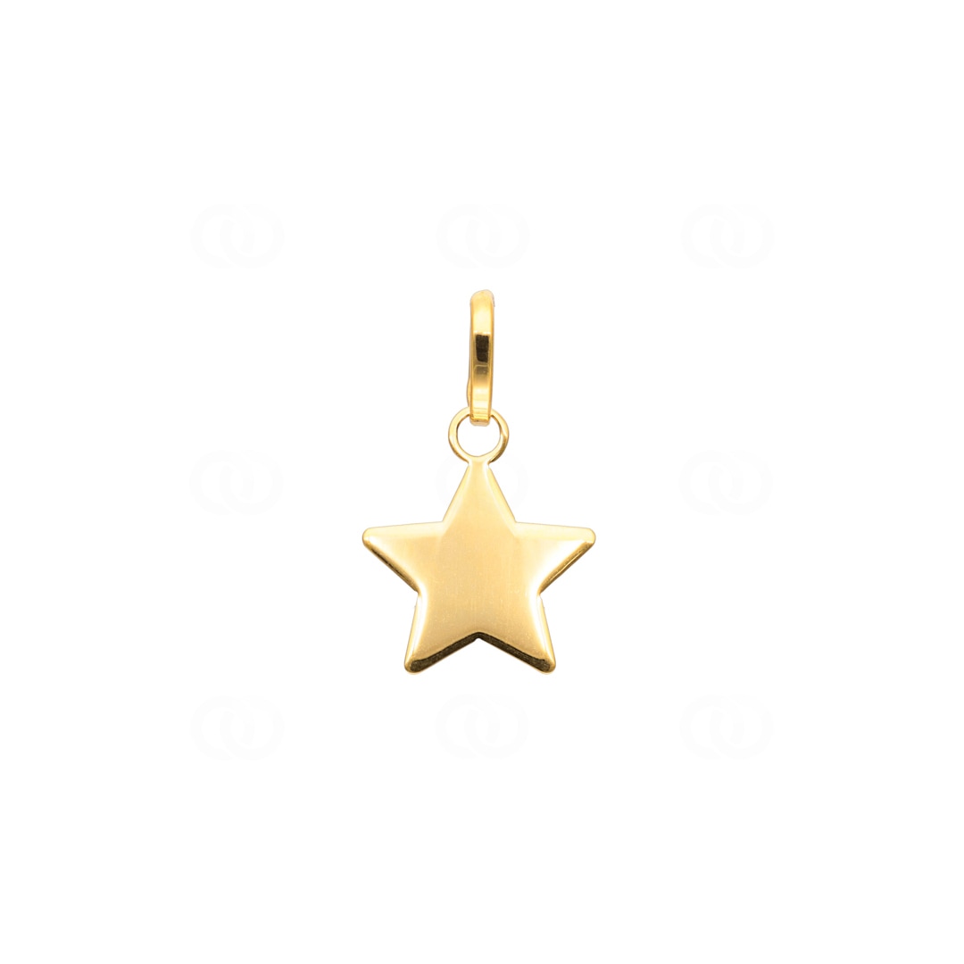 Anhänger 750/18 K Gelbgold Stern