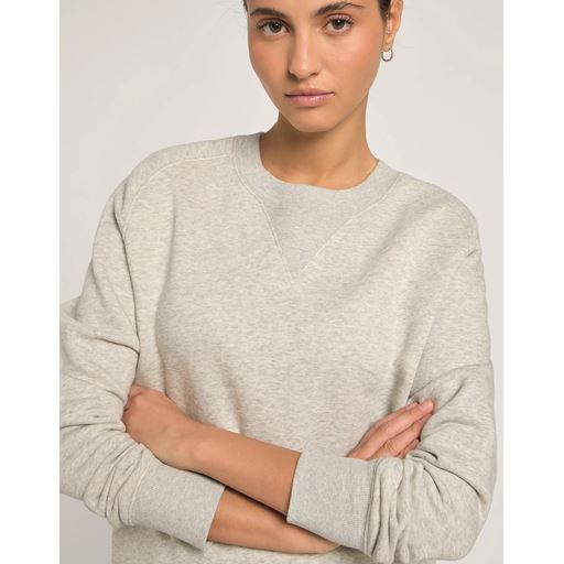 Lee Raglan Crew Sweatshirt, Grey Heather, L