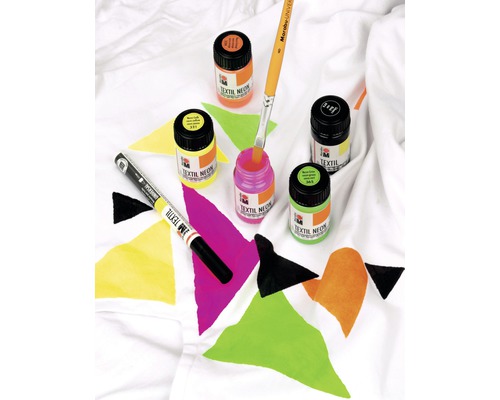 Marabu Textiel Neon Set, 7-delig