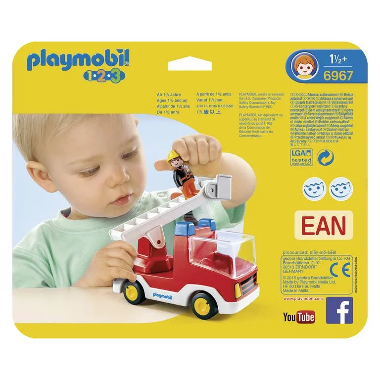 CAMION DE POMPIER AVEC ECHELLE - 6967