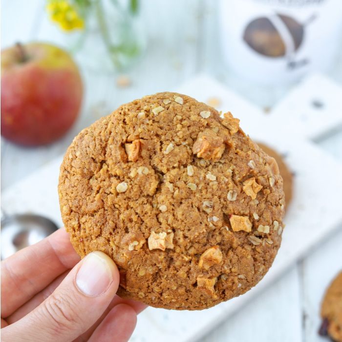 Koekjesdeeg voor haverkoeken met appel