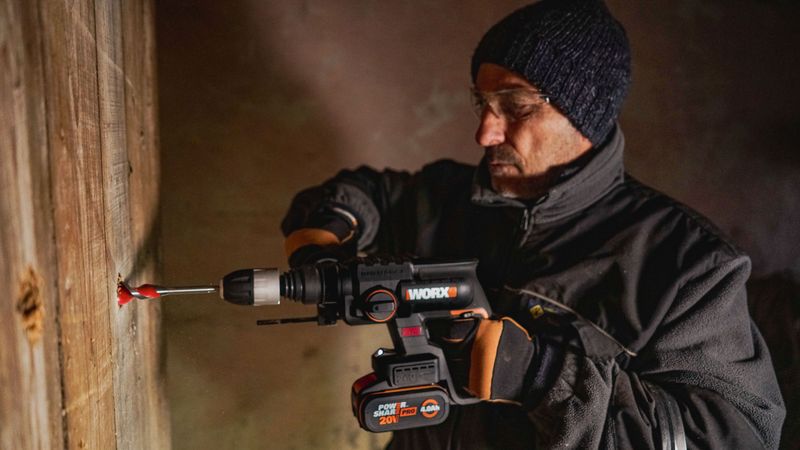 Worx - Accu-Boormachine - Borstelloze Motor - 3-in-1 - 2,0 J Slagenergie