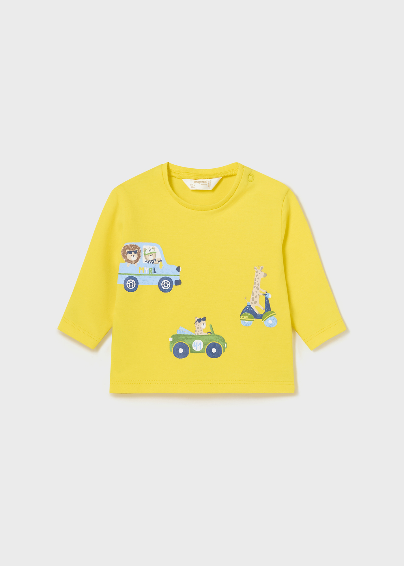 Conjunto de 2 camisetas de manga comprida Better Cotton para recém-nascidos.