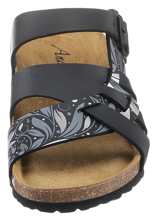 Aniston SHOES Pantolette  , Sommerschuh, Schlappen mit verstellbaren Schnallen