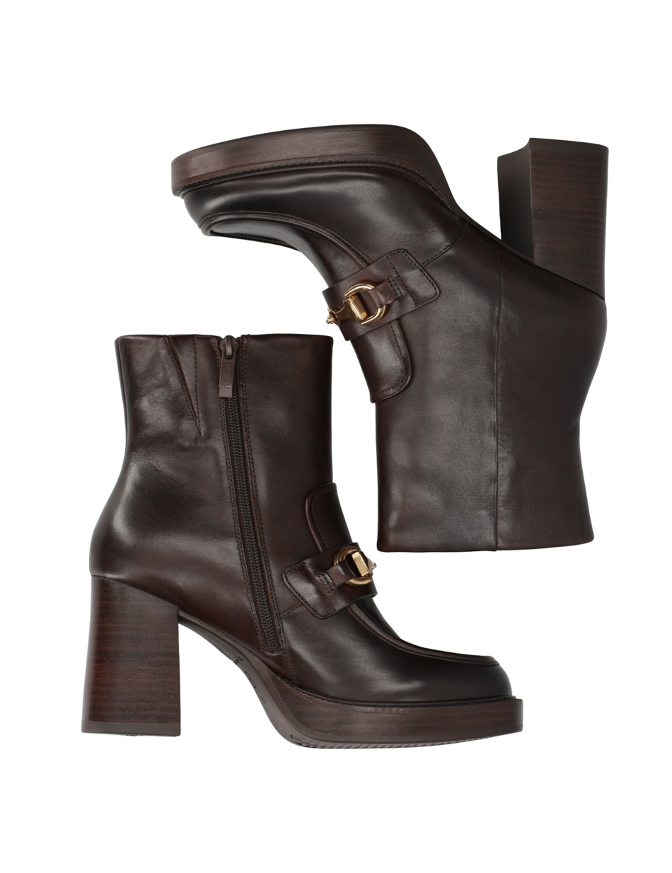 Glattleder Stiefelette