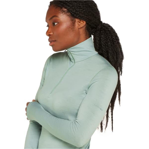 T-shirt thermique ICEBREAKER W 200 OASIS LS HALF ZIP MOSS