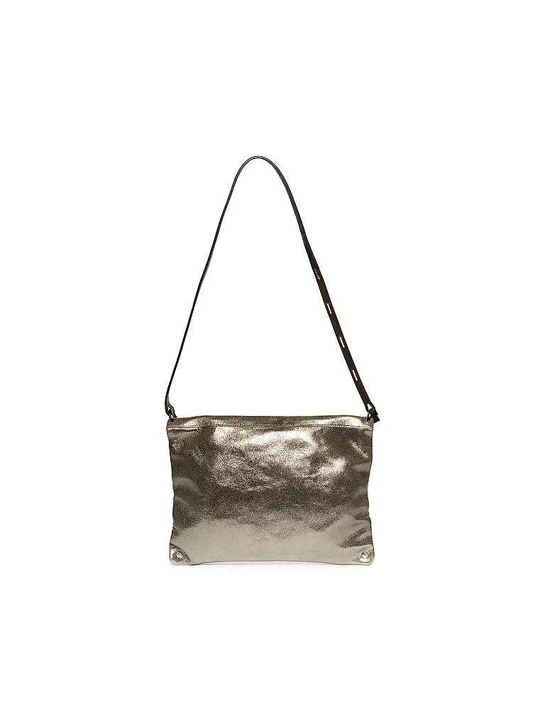 INA KENT Ledertasche - Umhängetasche MOONLIT Ed. 1 silber
