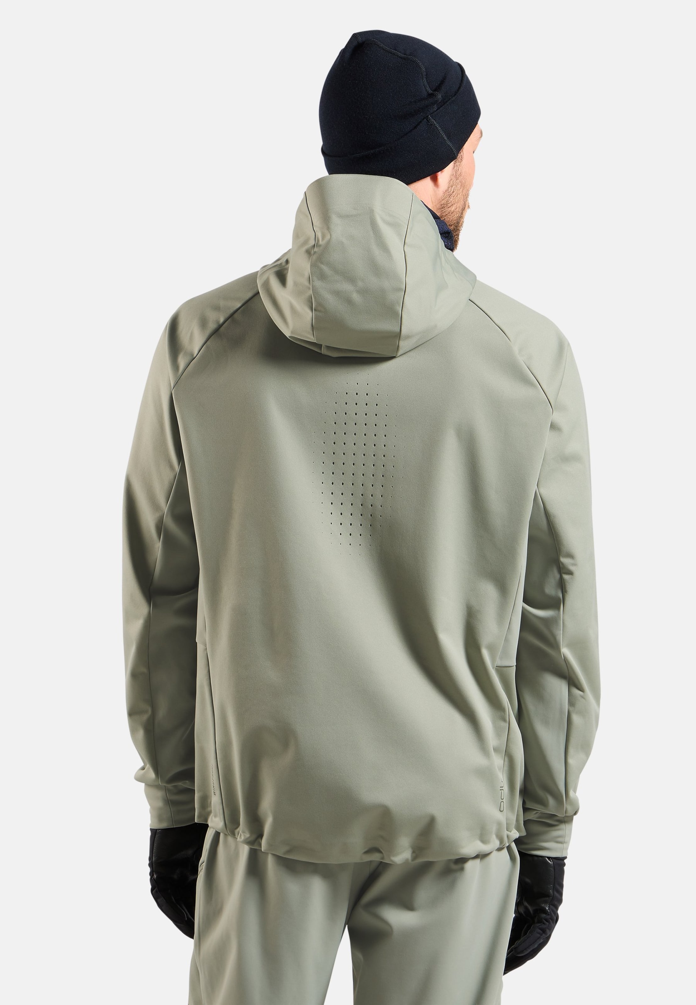 Winddichte Zeroweight X-Warm Langlaufjacke in shadow