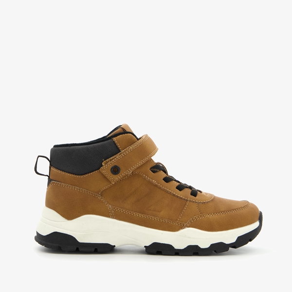 Blue Box hoge jongens sneakers bruin/zwart