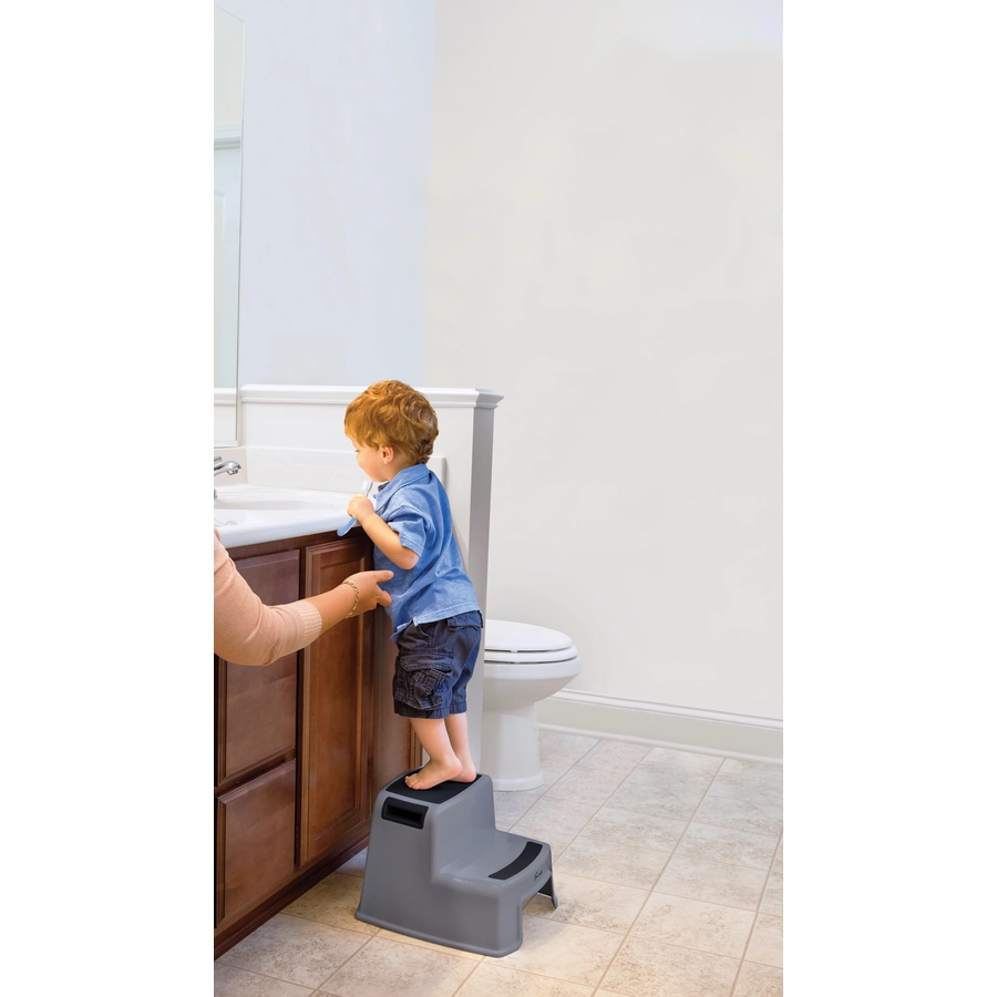 Dreambaby® Tritthocker mit Stufen in grauschwarz