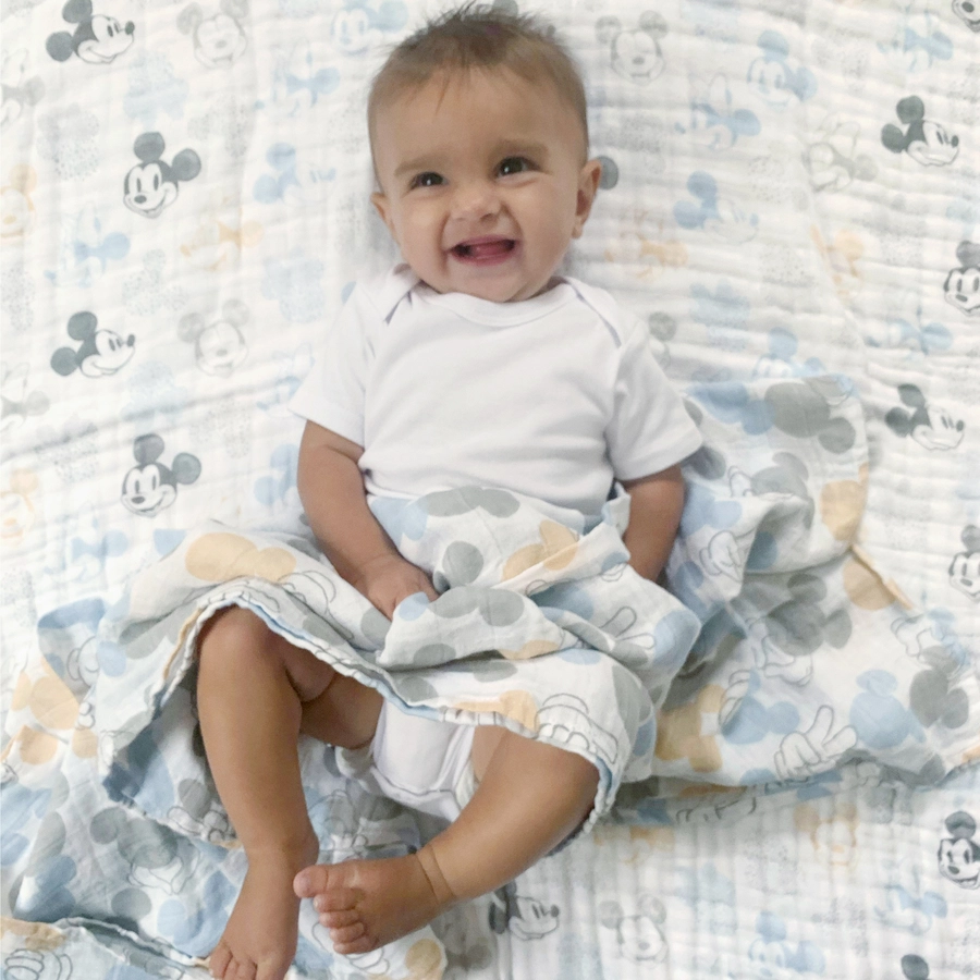aden + anais™ Pucktücher Mickey Mouse + Minnie Mouse 3er-Pack