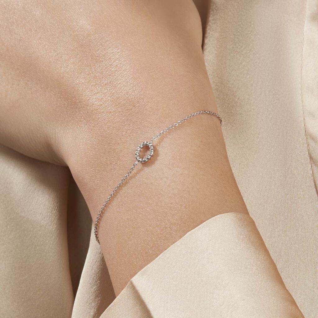 Bracelet Peytone Argent Blanc