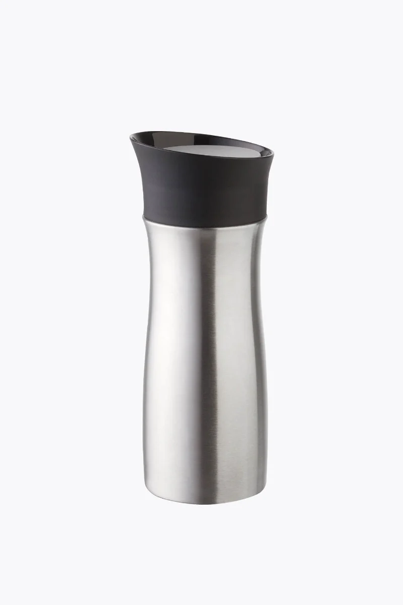 Helios To-Go-Becher Click'N'Drink 0,3l Stahlgrau