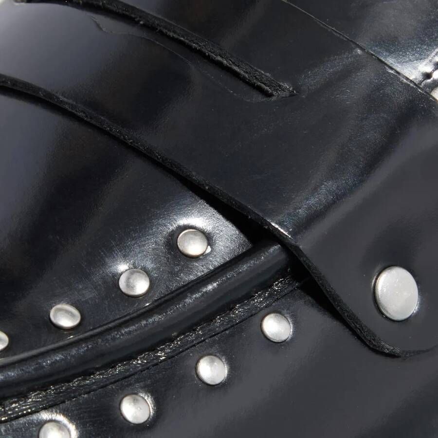 Steve Madden Harloe leren loafers met studs zwart
