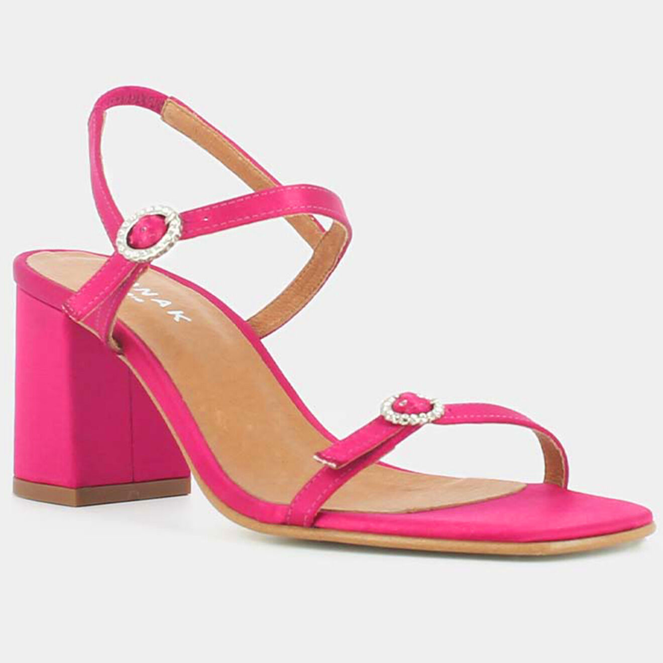 Jonak Sandales en Satin Vignette fuchsia - Talon 6.5 cm