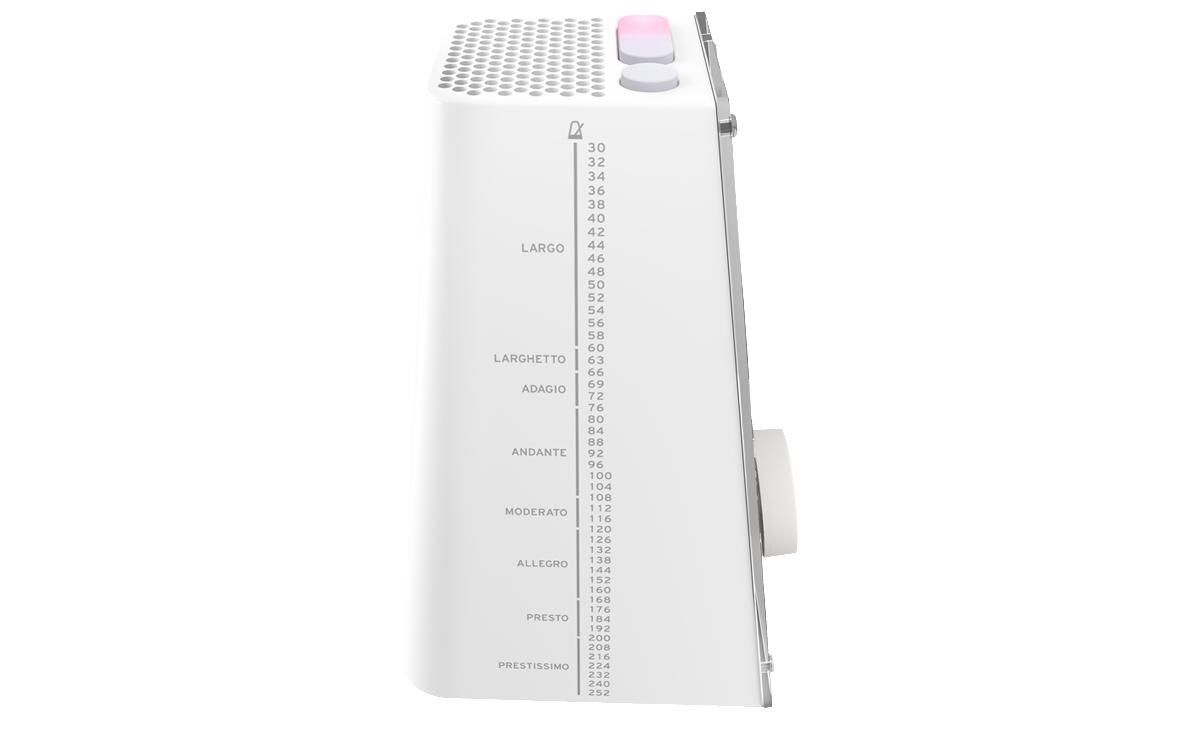 Metronom KDM-3 digital, WeissDigitales Metronom im klassischen Design