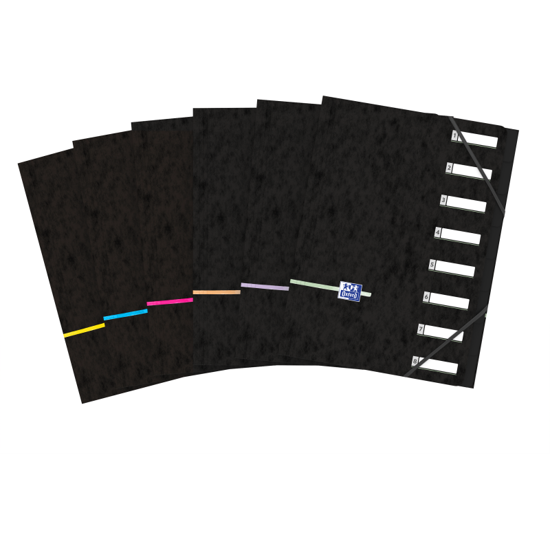 Trieur Agraphe Oxford Etudiant Organiser File A4 8 Positions Assorti