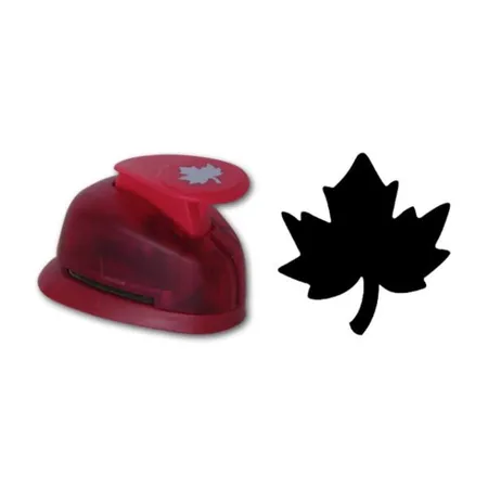 Heyda Motiv-Locher Ahornblatt, klein, Farbe: rot
