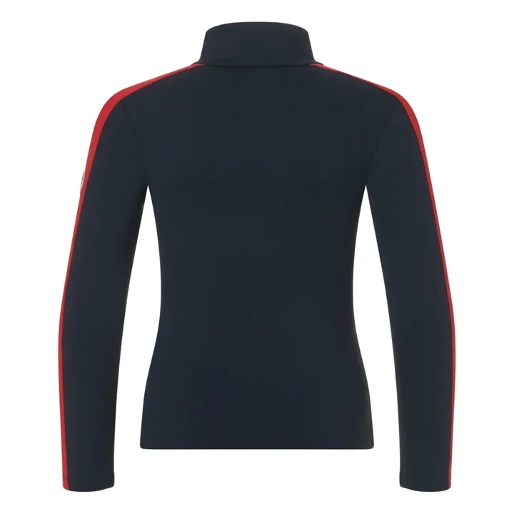 Fusalp Sous-pull Sinope | Bleu marine - Rouge