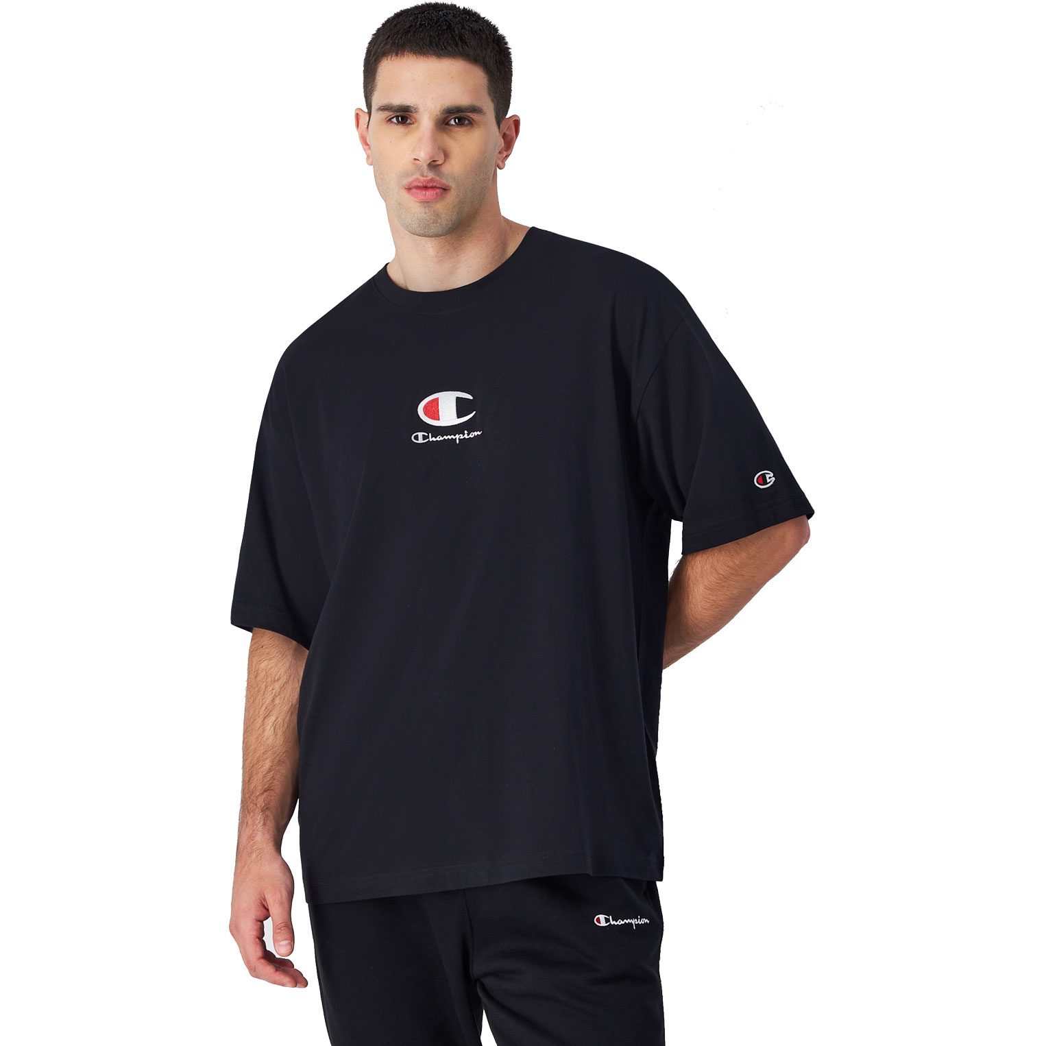 Champion Crewneck T-Shirt Herren schwarz