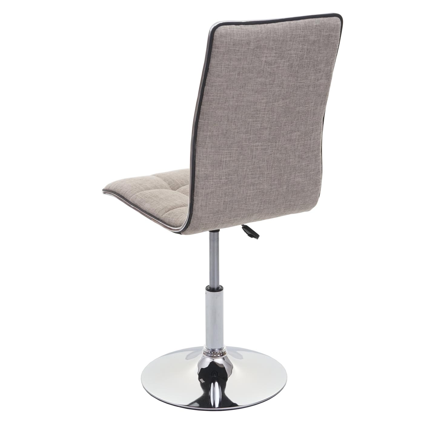 Esszimmerstuhl MCW-C41, Stuhl Küchenstuhl, höhenverstellbar drehbar, Stoff/Textil MVG-zertifiziert ~ creme-grau