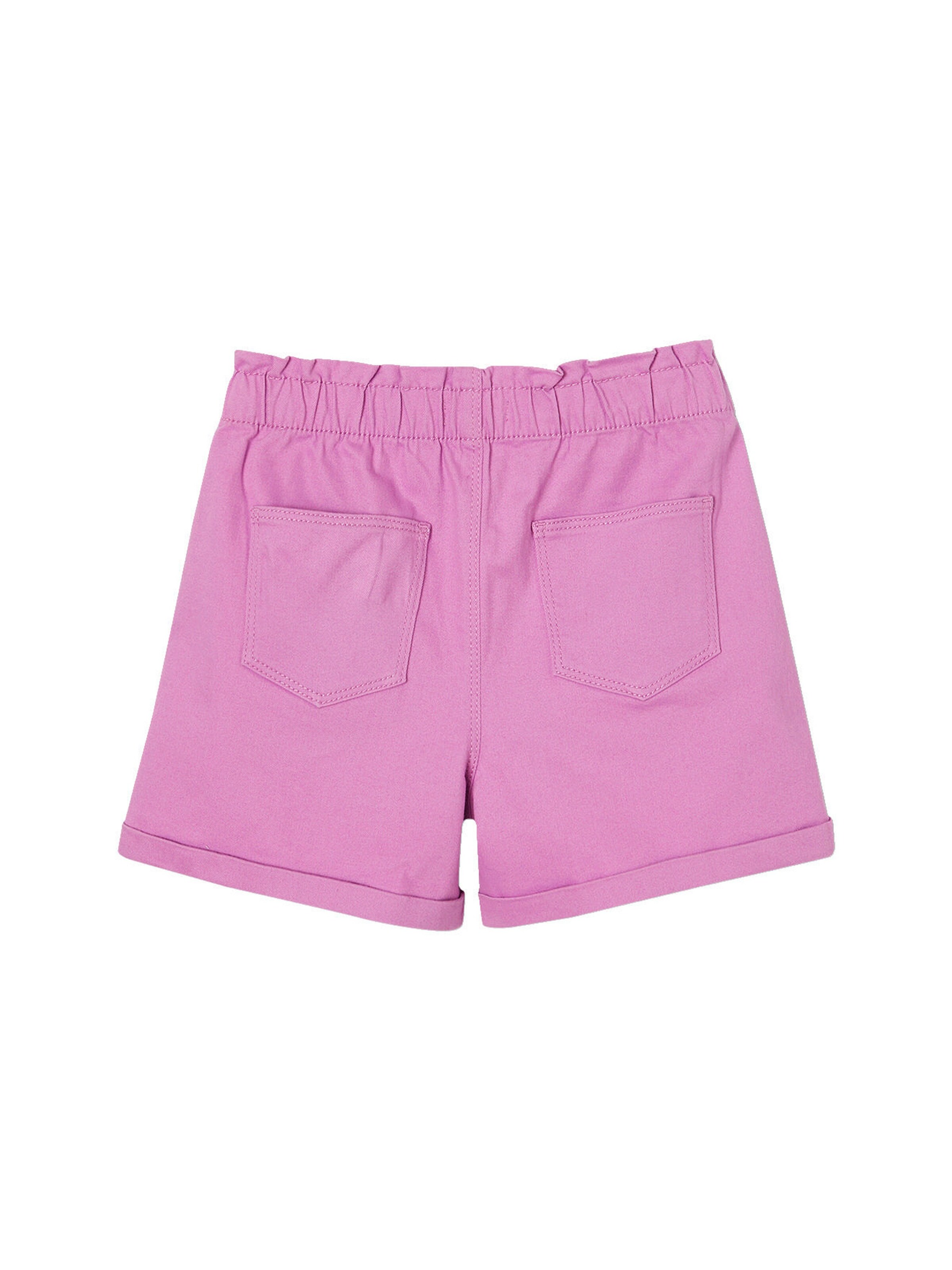 Vertbaudet Mädchen Shorts mit Dehnbund BASIC violett