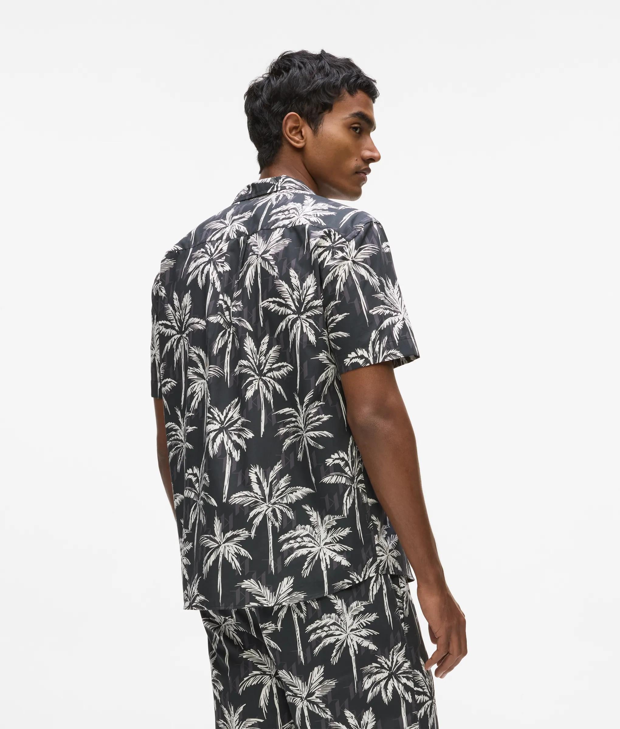 Shirt met korte mouwen en palmprint