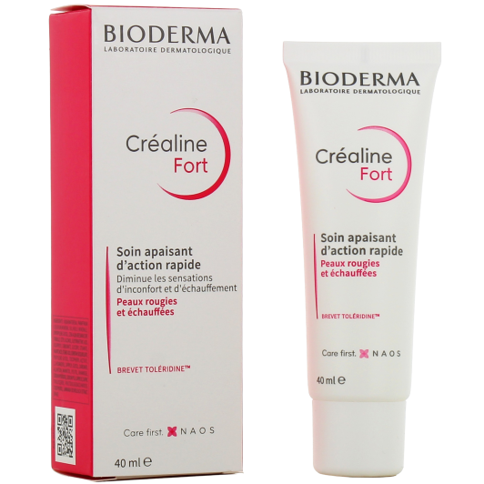 Crealine Fort Bioderma soin apaisant peau sensible, rouge et échauffée