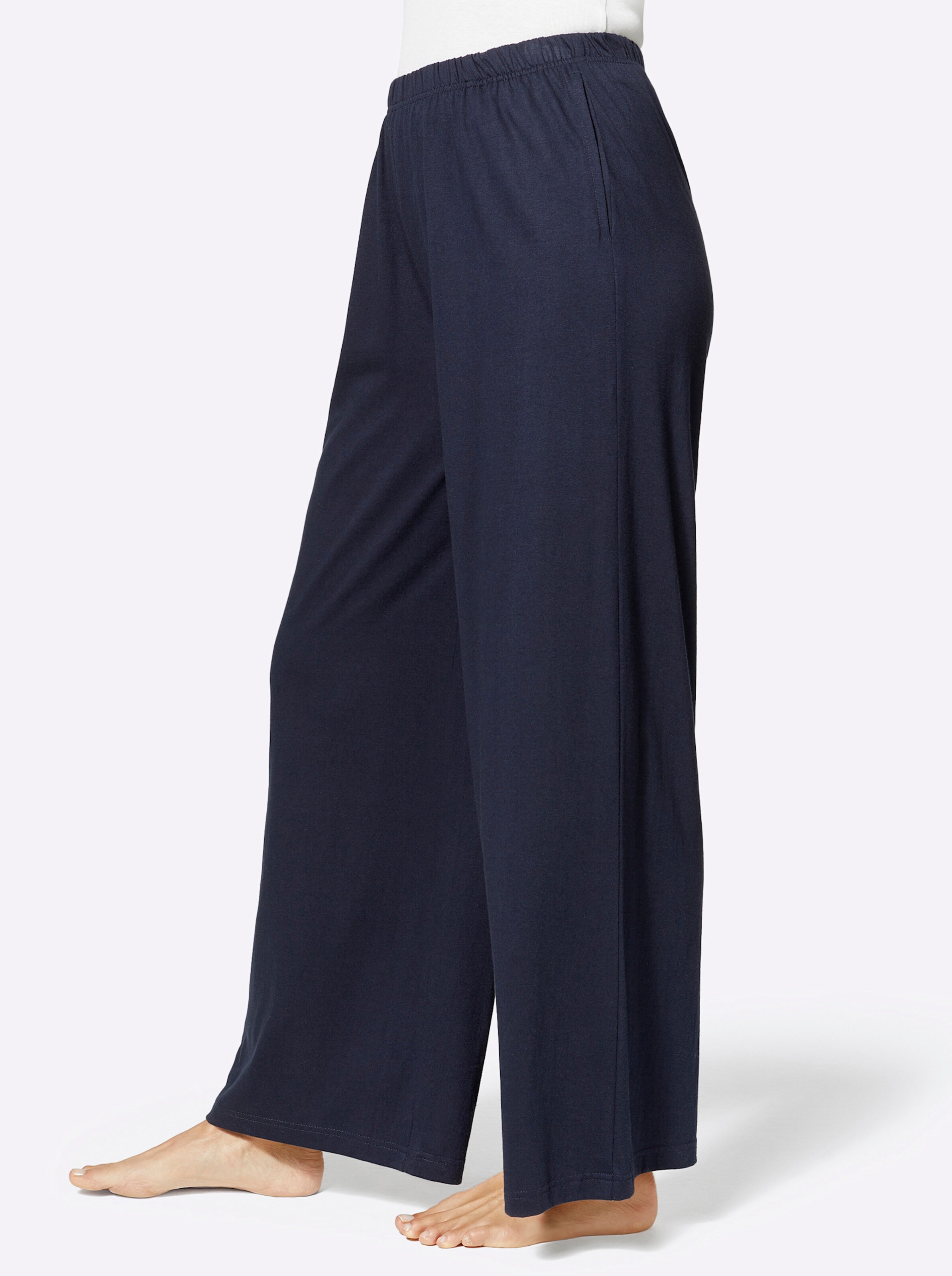 feel good Hosen in marine + bordeaux