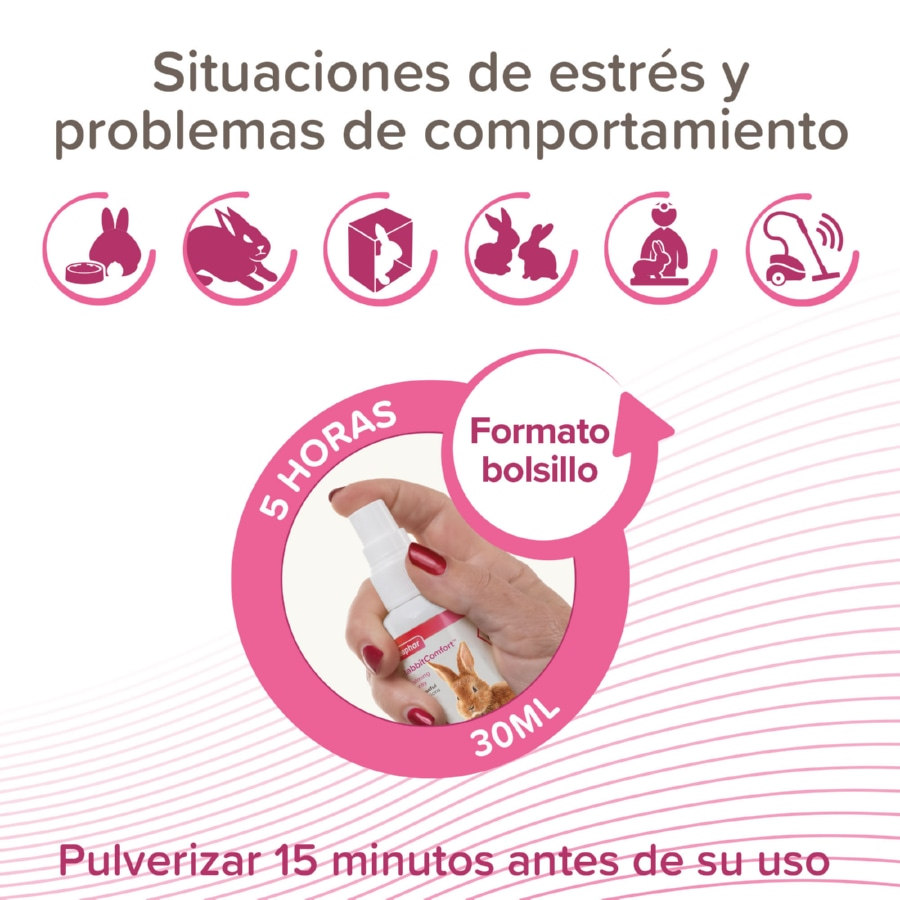 Spray calmante Beaphar RabbitComfort para coelhos