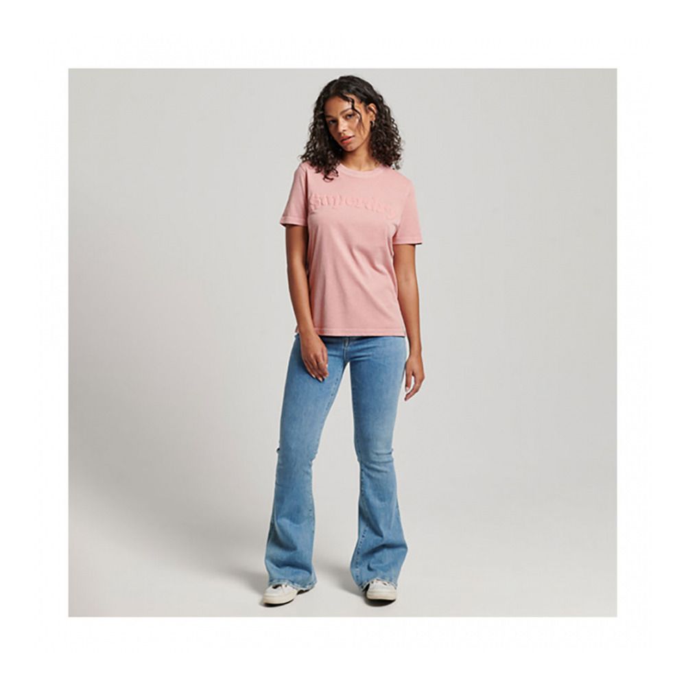 Superdry VINTAGE COOPER CLASSIC - Tee-shirt Femme blush