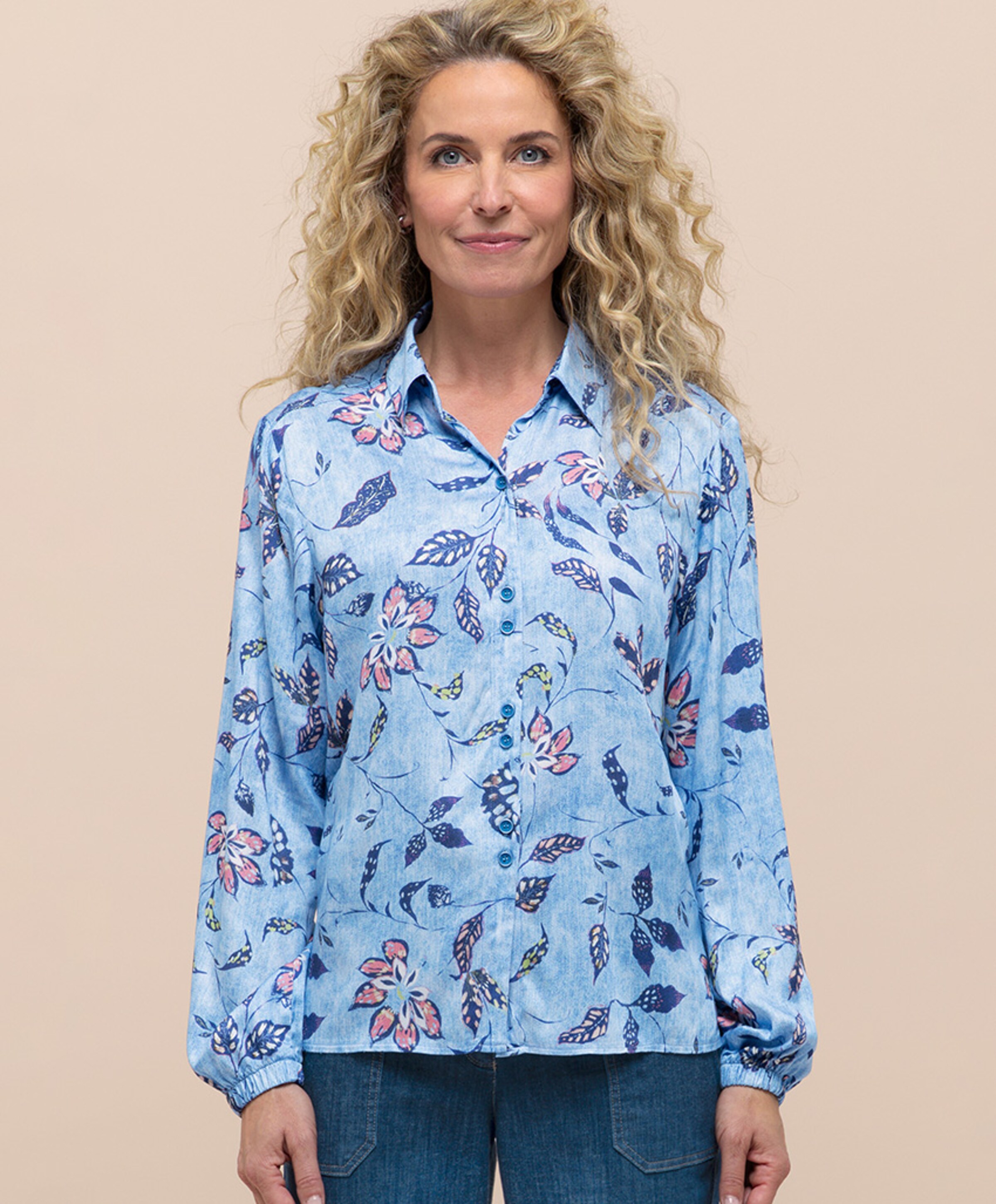 Bianca Dames blouse blauw