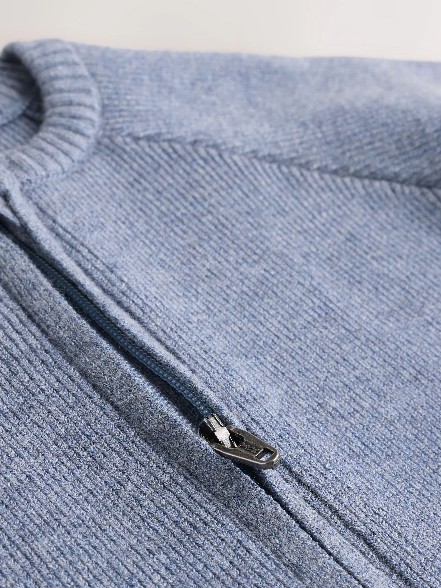 Blauw gebreid - Baby Cardigan (0mths-2yrs)