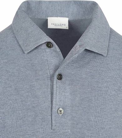 Profuomo Longsleeve Poloshirt Luxury Basic Blauw PPWJ10002D-M kopen