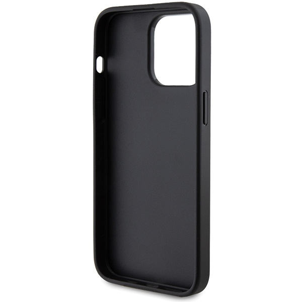 iPhone 15 Pro Max Hybrid Hardcase Hülle Metal Gold Logo (GUHCP15XG4GFGR) - Grau