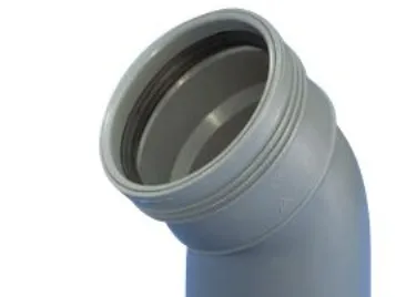 Wavin PP bøjning 45 grader Ø 110 mm grå