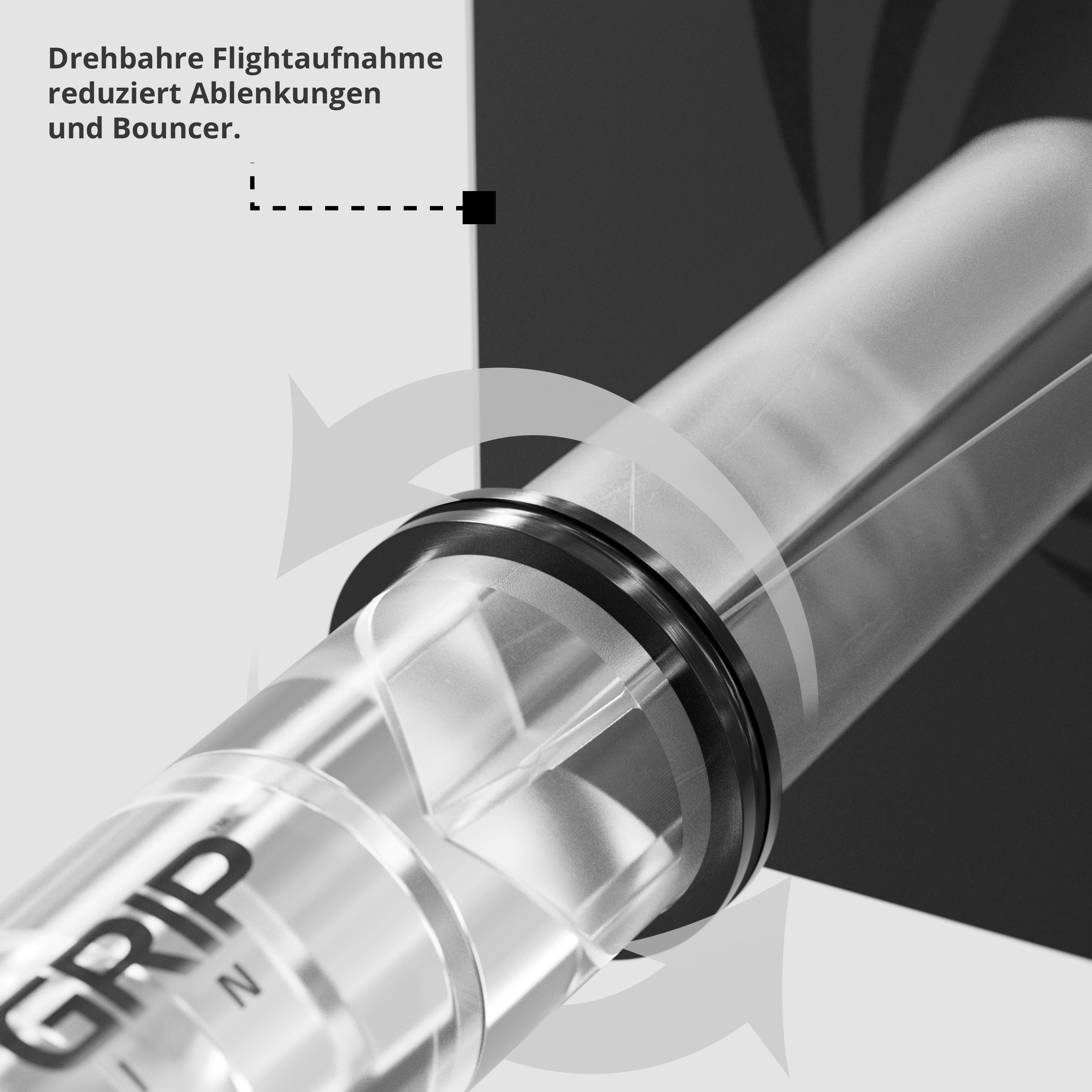 Target - Pro Grip Spin Shaft 3er Set - Transparent