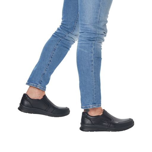 Rieker Slip-on Sko, Sort, 44