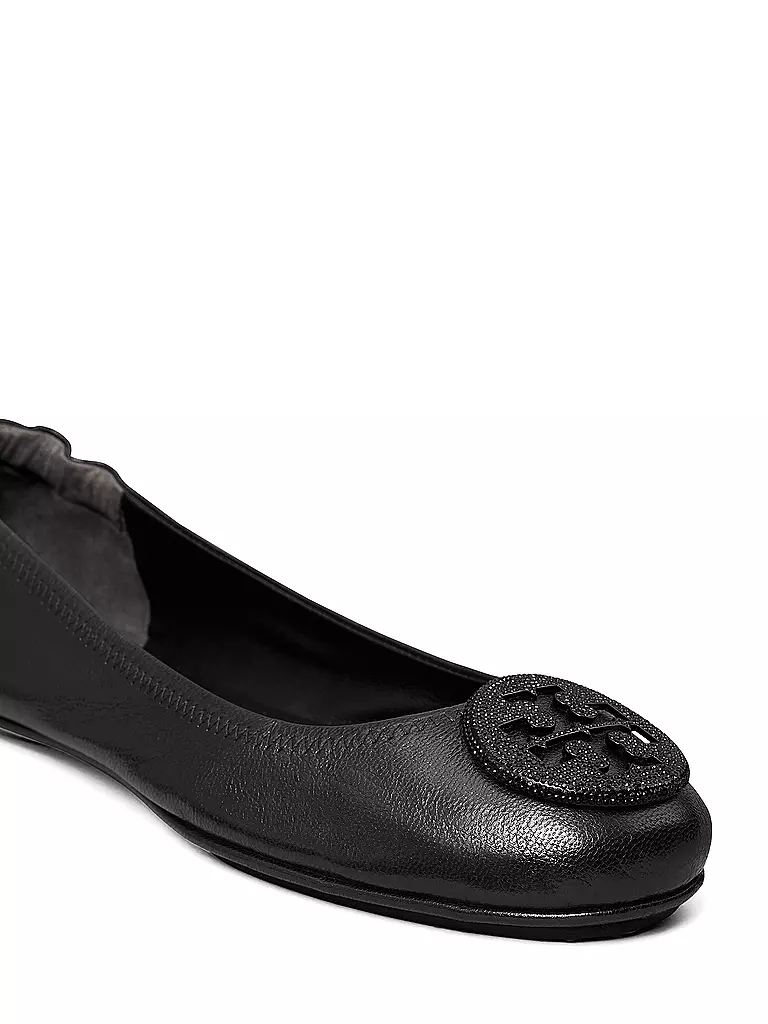 TORY BURCH Ballerina MINNIE PAVE schwarz