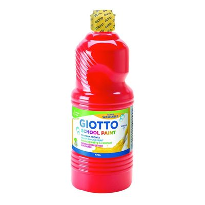 Giotto School - Gouache ultra lavable - rouge - bouteille de 250 ml