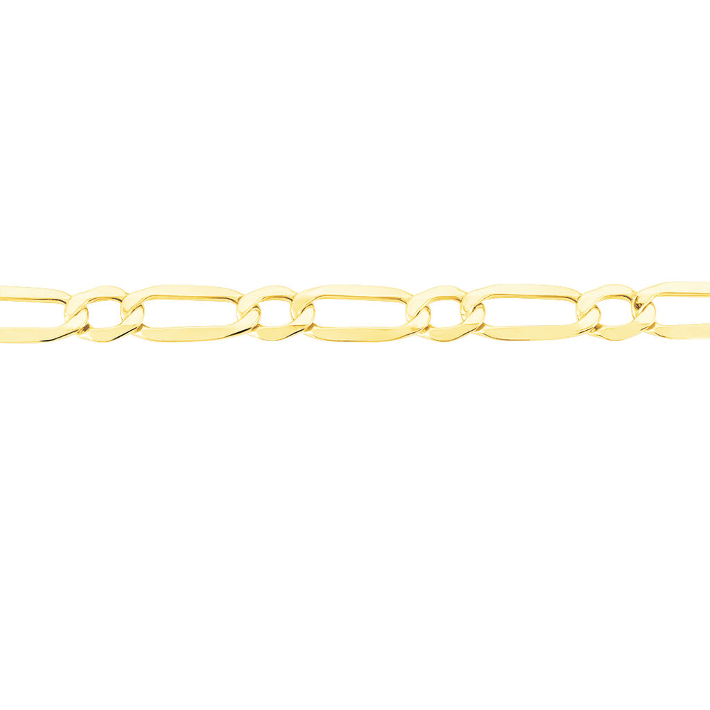 Bracelet Ophelio Maille Alternee 1/1 Or Jaune