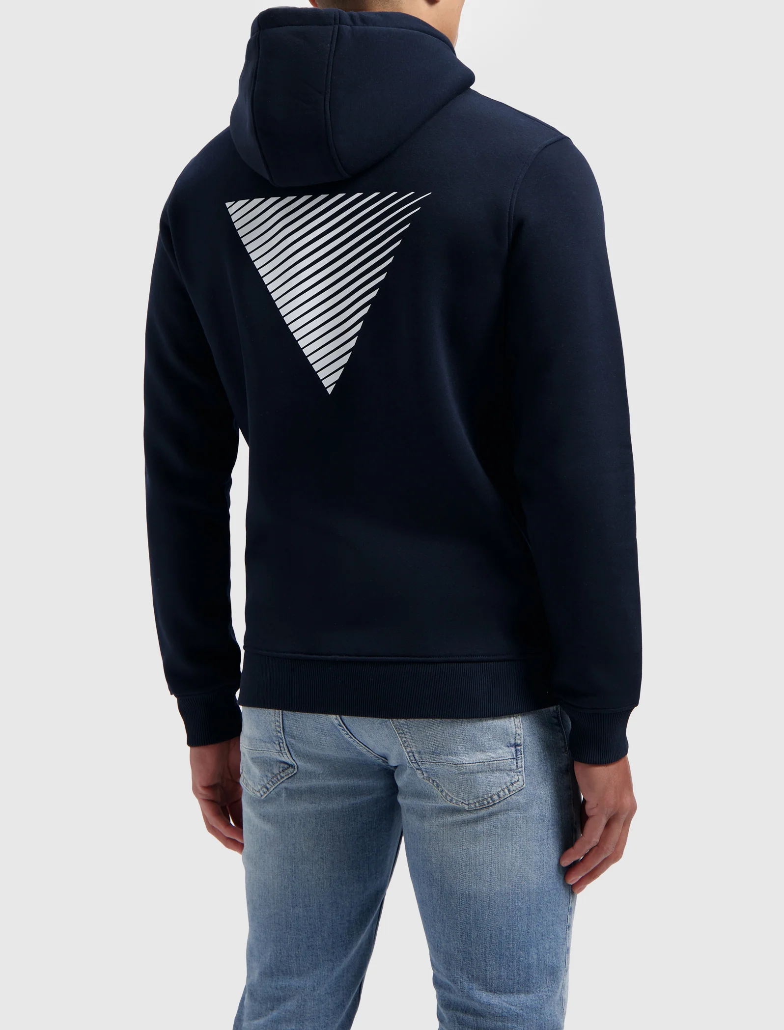 Pure Path Essential Logo Hoodie Heren Donkerblauw