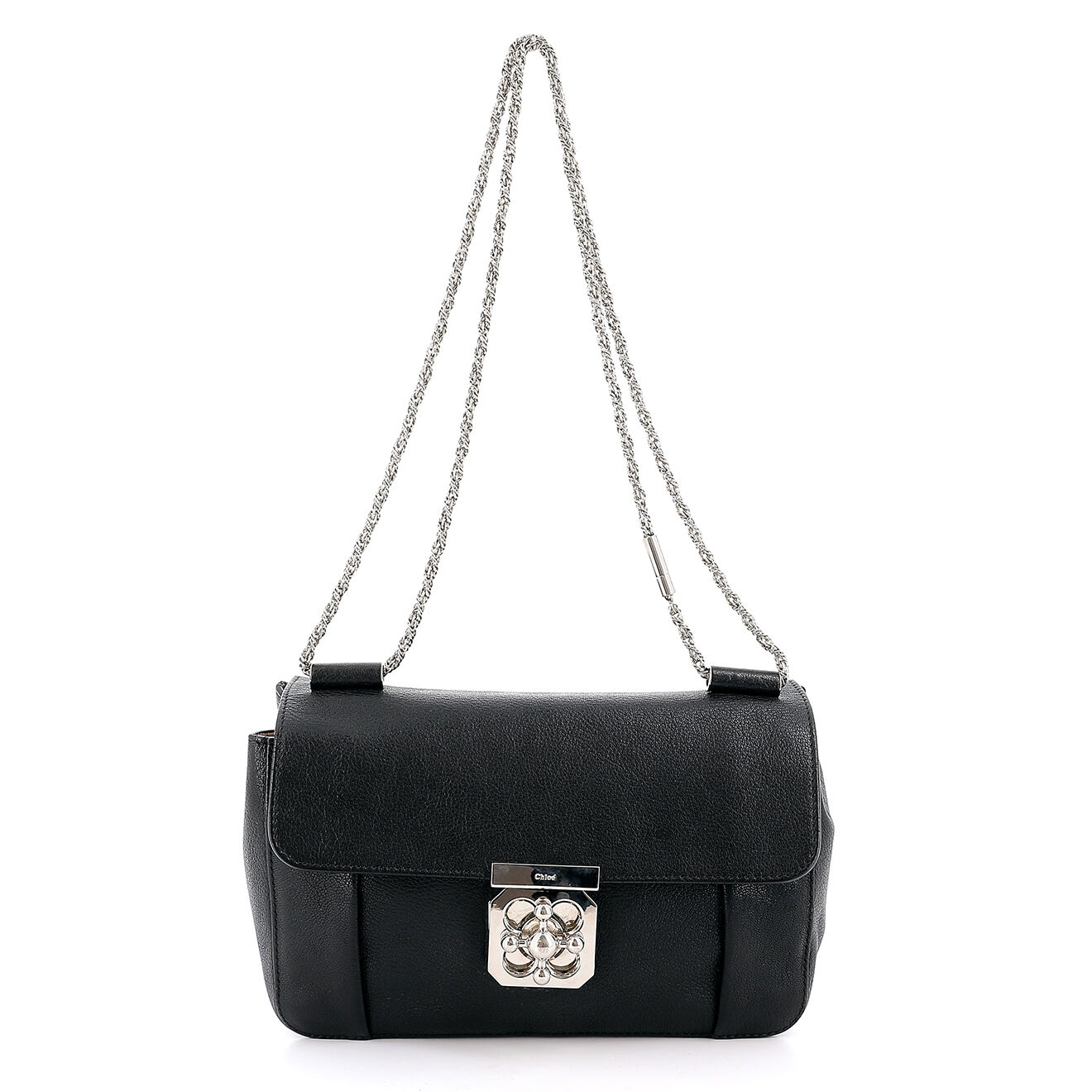 Chloé Sac bandoulière elsie chloé en Cuir noir Très bon état - 25x18 cm