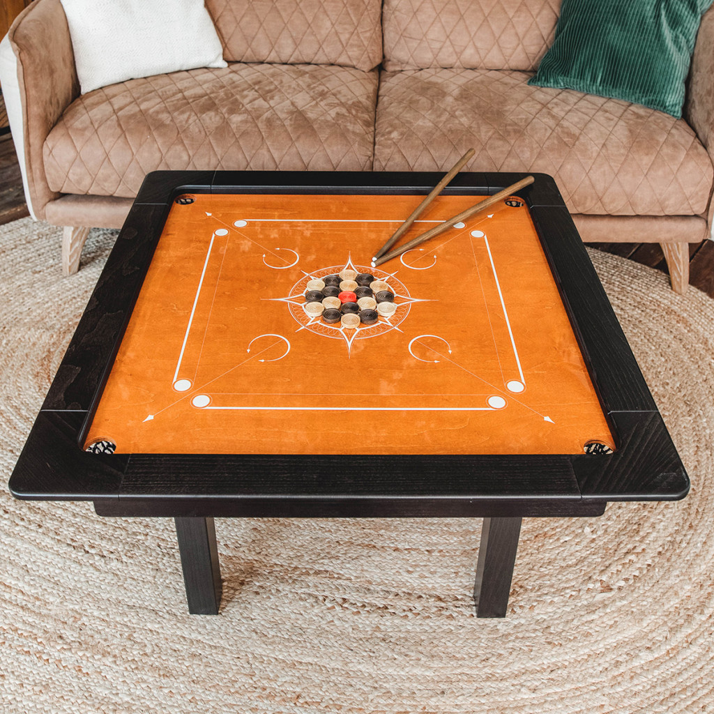 Woodestic Carrom Set (Hêtre vapeur - Ébène)