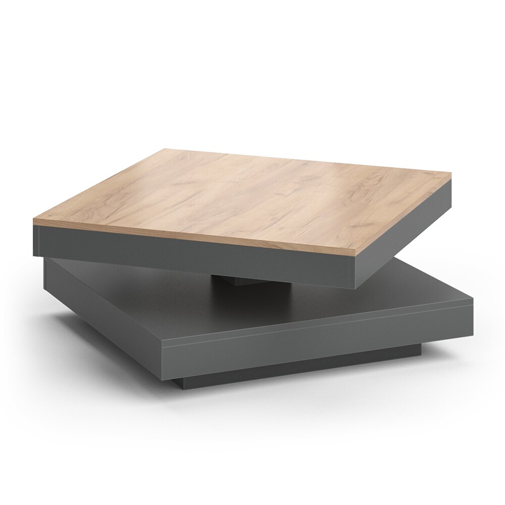 Vicco Couchtisch Sofatisch Beistelltisch Elias Anthrazit/Goldkraft Kaffeetisch
