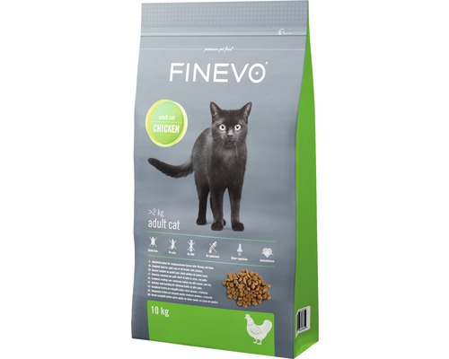Droog kattenvoer FINEVO Adult Cat Kip 10 kg