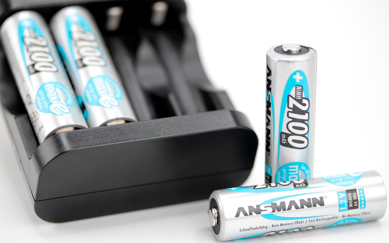 Ansmann Mignon AA 1,2 V / 2.100 mAh Akkubatterie Wiederaufladbar (4er Pack)‌
