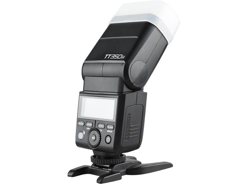 Godox Blitzgerät TT350N Blitzgerät, welches sich mit Batterien oder Akku betreiben lässt